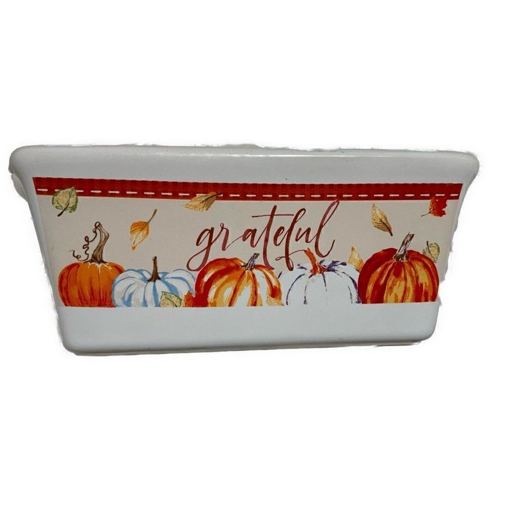 Royal Norfolk Ceramic Pumpkin Halloween Thanksgiving Harvest Mini Loaf Baking